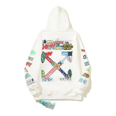 Sticker Arrow Lightweight Hoodie