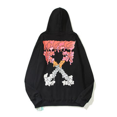 OFF Inspired Arrow Graphic Lightweight Hoodie