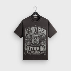 Kith Records for Johnny Cash Outlaw Records Vintage Tee - Black