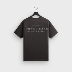 Kith Records for Johnny Cash American Flag Vintage Tee - Black