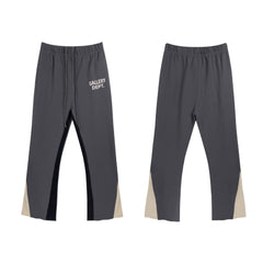GALLERY Fashion DEPT Splicing Drawstring Pants Micro Pull Casual Pants High Street Men's and Women's Pure Cotton Loop Pants