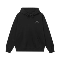 NOAH White Cross Logo Hoodie