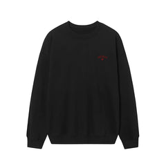 NOAH Burgundy Cross Logo Crewneck Sweatshirt