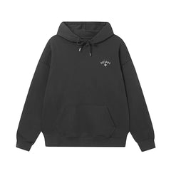 NOAH White Cross Logo Hoodie