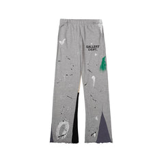 GALLERY American fashion brand DEPT inkjet letter printed casual pants for both men and women, thin and slightly flared long pants