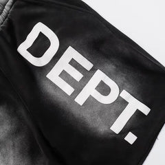 Gallery American fashion brand Dept tie dye gradient five quarter pants, versatile for couples, loose casual shorts, shorts