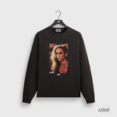 Kith collaboration Sopranos mafia family loose and retro vintage men's and women's fashion heavyweight long sleeved T-shirt