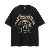 Metallica Vintage Skull Rock Graphic T-Shirt