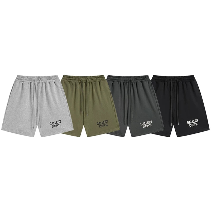 GALLERY Fashion DEPT Letter Logo Printed Casual Shorts Cotton Casual Shorts Summer Loose Pentagram Pants