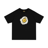 Drew Smiley Face Graphic T-Shirt, Loose Streetwear Tee