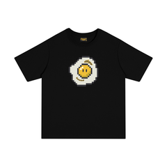 Drew Smiley Face Graphic T-Shirt, Loose Streetwear Tee