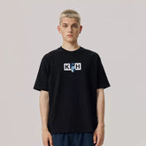 KITH Violent Bear Collaboration Short Sleeve Round Neck T-shirt for Male and Female Couples Trendy Brand Plush Embroidery LOGO Loose TEE