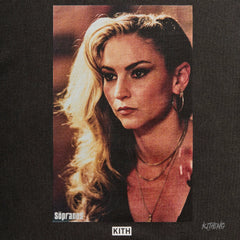 Kith collaboration Sopranos mafia family loose and retro vintage men's and women's fashion heavyweight long sleeved T-shirt