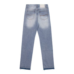 European and American fashion brand Gallery Dep retro washed small straight leg leg leg tied jeans American high street casual pants