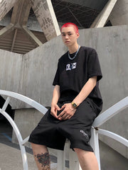 KITH Violent Bear Collaboration Short Sleeve Round Neck T-shirt for Male and Female Couples Trendy Brand Plush Embroidery LOGO Loose TEE