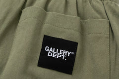 GALLERY Fashion DEPT Letter Logo Printed Retro Shorts Cotton Casual Pants Summer Loose Pentagram Pants