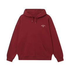 NOAH White Cross Logo Hoodie