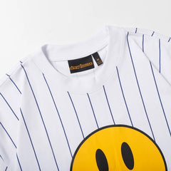 European and American fashion brand Drew's new smiling printed short sleeved T-shirt for summer, unisex student loose half sleeved top