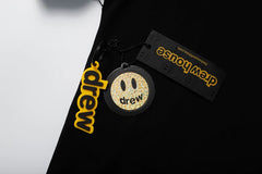 European and American fashion brand Drew's new smiley face letter printed short sleeved summer unisex street hip-hop loose T-shirt