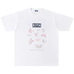 KITH BUTTERFLY Short Sleeve T-shirt 2025 New Water Washed Cotton Loose Short Sleeve