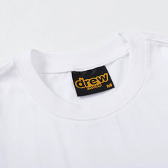 European and American fashion brand Drew's new thin line smiling face printed short sleeved T-shirt for both men and women, summer loose cotton top