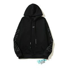 Embroidered Arrow Graphic Hoodie