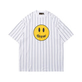 European and American fashion brand Drew's new smiling printed short sleeved T-shirt for summer, unisex student loose half sleeved top