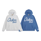 European and American fashion brand Gallery Depot slogan horseshoe design printed thin hooded sweatshirt loose fitting men's and women's top