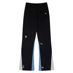 European and American fashion brand Gallery Dep splashed ink splicing micro flared pants with drawstring thin casual pants, high street casual pants