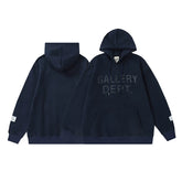 GALLERY DEPT. Navy Letter Print Fleece Hoodie