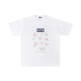 KITH BUTTERFLY Short Sleeve T-shirt 2025 New Water Washed Cotton Loose Short Sleeve