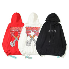 OFF Inspired Arrow Graphic Lightweight Hoodie