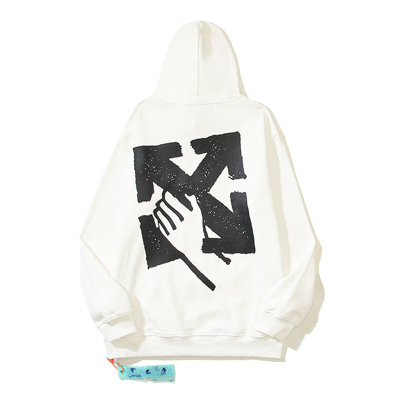 OFF Arrow Graphic Oversized Hoodie