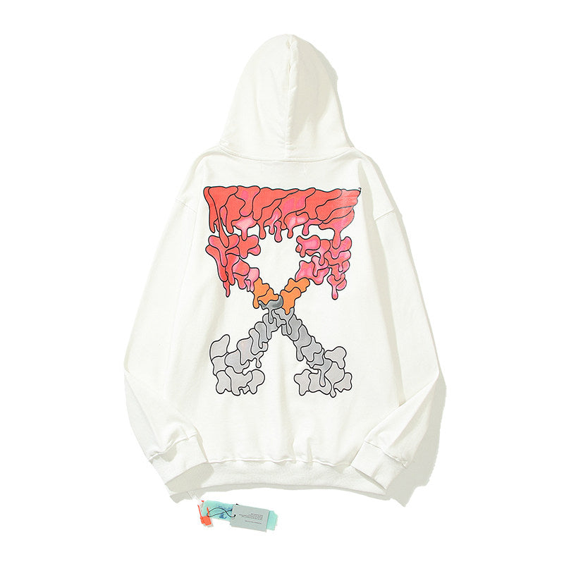 OFF Inspired Arrow Graphic Lightweight Hoodie