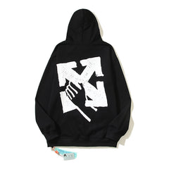 OFF Arrow Graphic Oversized Hoodie