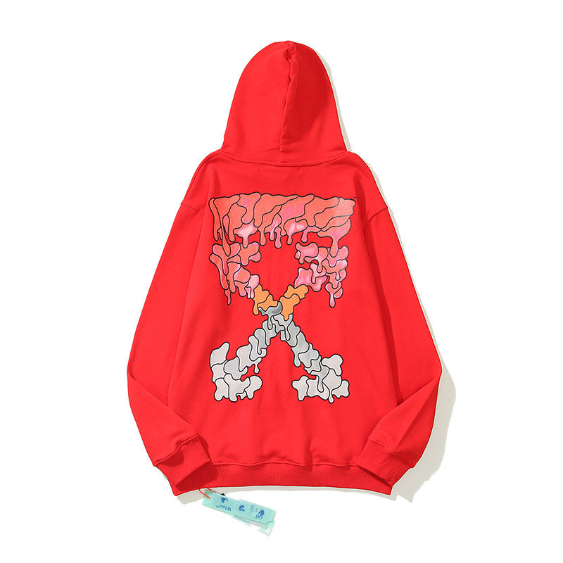 OFF Inspired Arrow Graphic Lightweight Hoodie