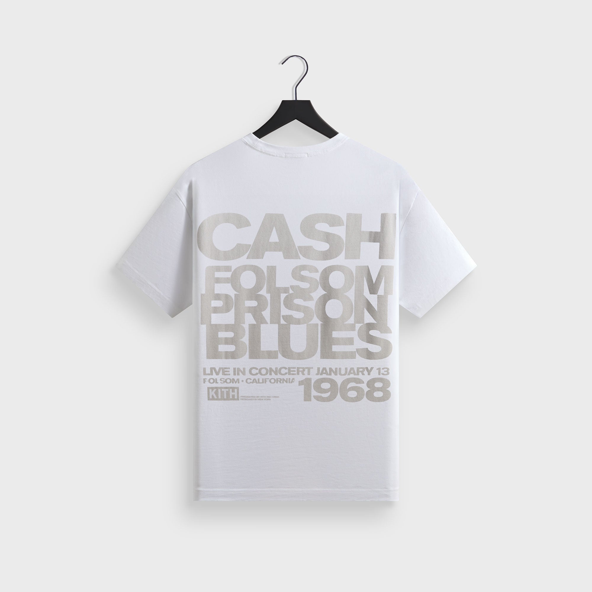 Kith Records for Johnny Cash Folsom Prison Vintage Tee - White