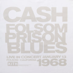 Kith Records for Johnny Cash Folsom Prison Vintage Tee - White
