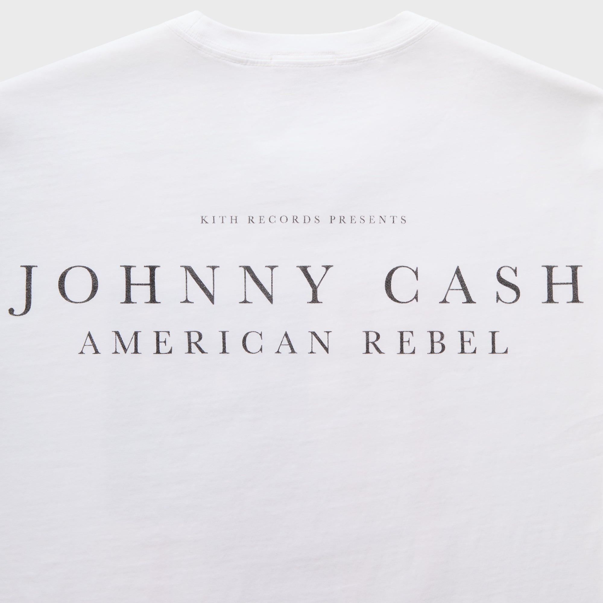 Kith Records for Johnny Cash American Flag Vintage Tee - White