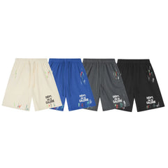 Gallery Fashion Dept Graffiti Mesh Letter Logo Slogan Shorts Cotton Loose Casual Pants Pants