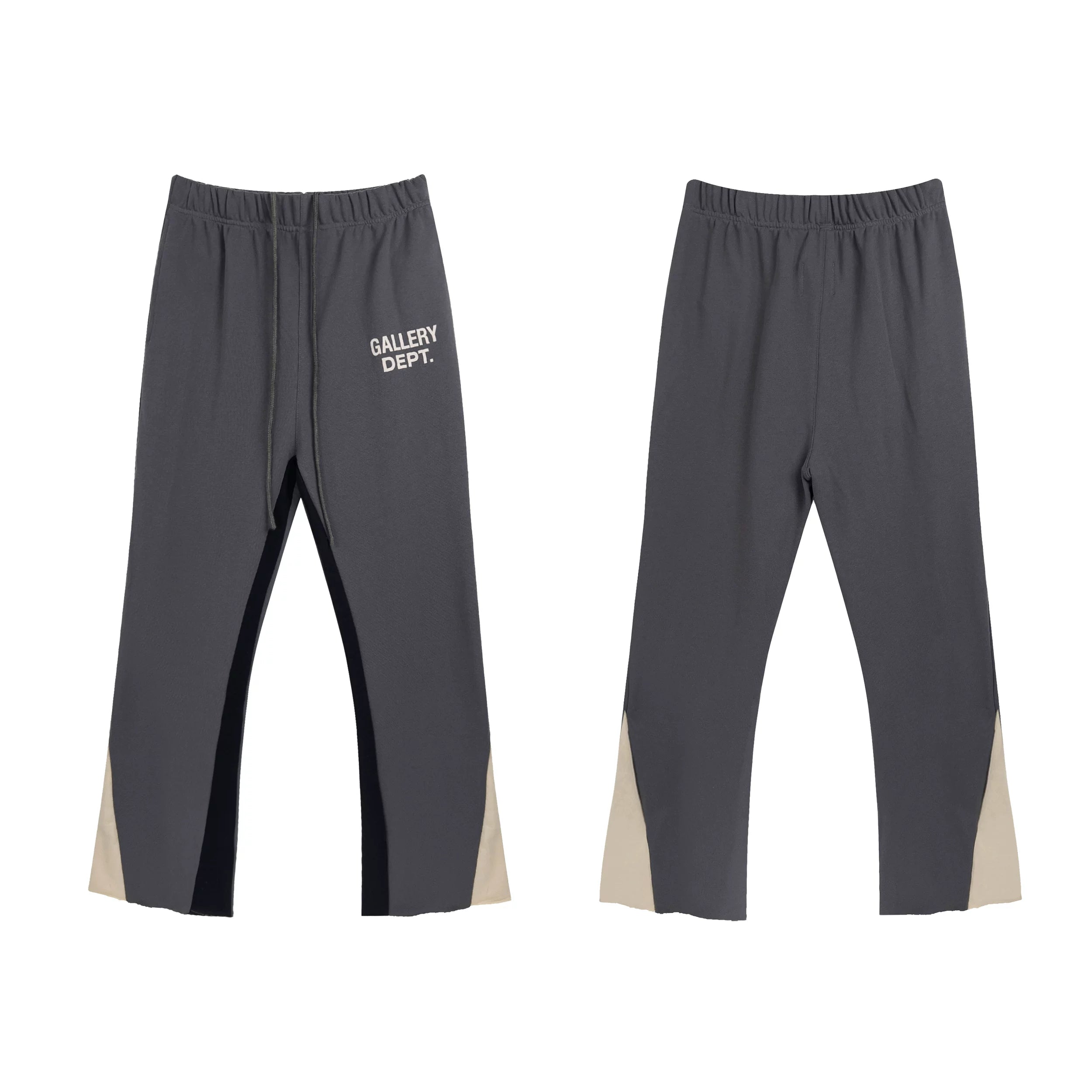 GALLERY Fashion DEPT Splicing Drawstring Pants Micro Pull Casual Pants High Street Men's and Women's Pure Cotton Loop Pants