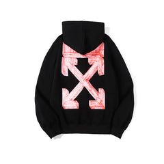 Chalk Arrow Graphic Fleece Hoodie