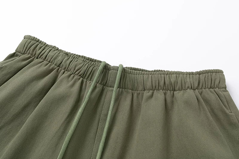 GALLERY Fashion DEPT Letter Logo Printed Retro Shorts Cotton Casual Pants Summer Loose Pentagram Pants
