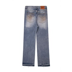 European and American fashion brand Gallery Dep makes old, dirty, Feng Shui washed, mud dyed, knife cut, splashed ink jeans, casual pants