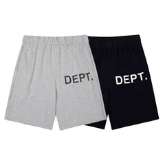 Gallery Trendy Dept Basic Alphabet Logo Slogan Printed Knife Cutting Shorts Cotton Casual Pants Pentagram Pants