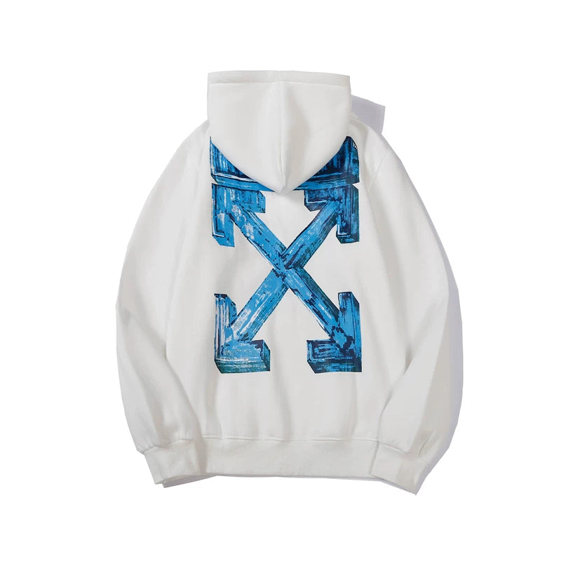 Chalk Arrow Graphic Fleece Hoodie