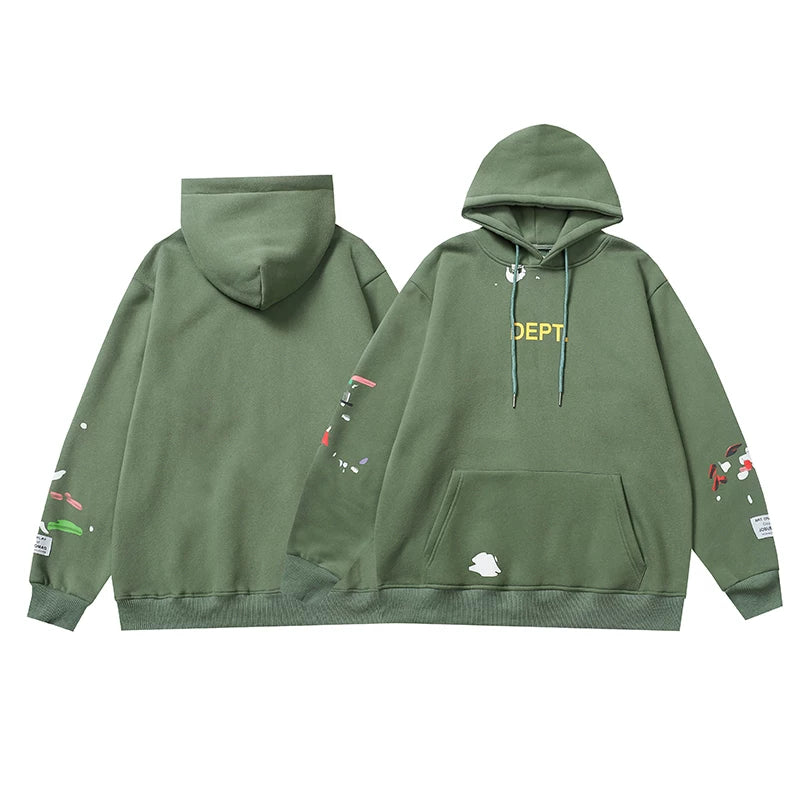 GALLERY DEPT. Inkjet Letter Fleece Hoodie
