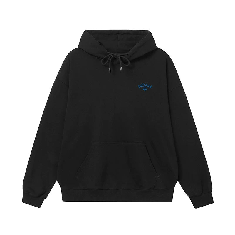 NOAH Blue Cross Logo Hoodie