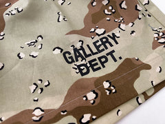 Gallery Trendy Dept Desert Camo Letter Logo Printed Shorts Cotton Casual Pants Loose Quarter Pants