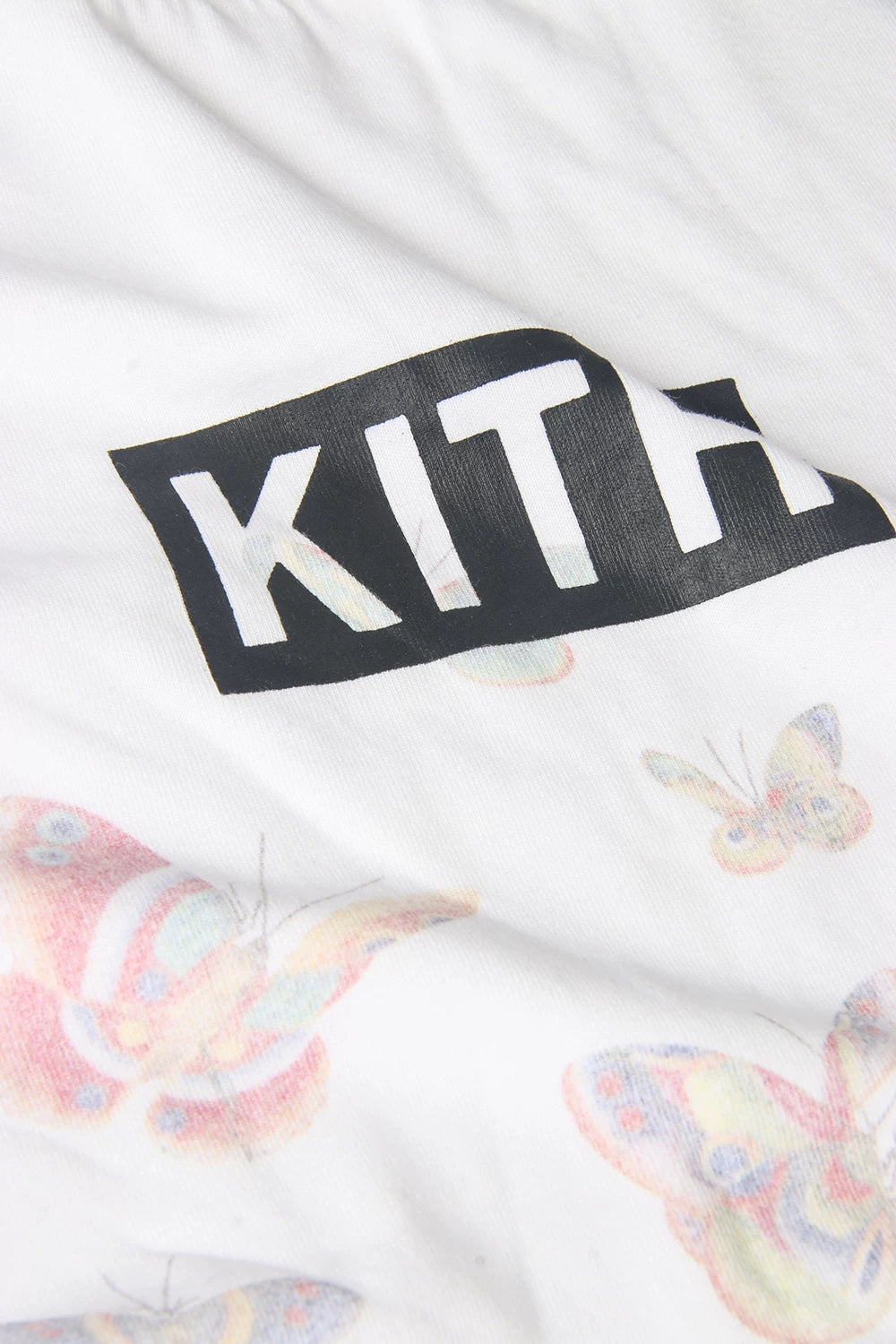 KITH BUTTERFLY Short Sleeve T-shirt 2025 New Water Washed Cotton Loose Short Sleeve